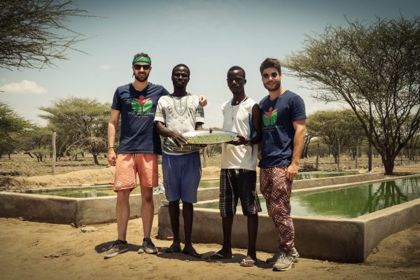 Personen Team Joseph Thomas Partner Spirulina Becken Nariokotome 2017